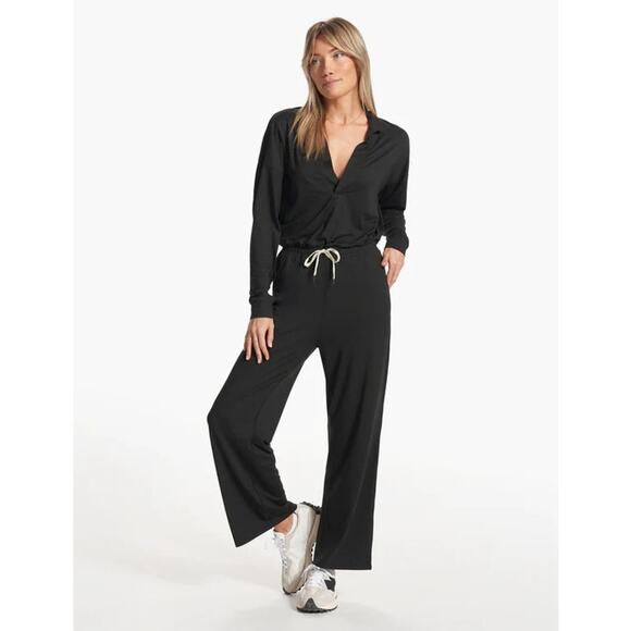 Vuori Pants - Vuori Lux Intentions Jumpsuit Black Long Sleeve Jumpsuit | Vuori Size Medium
